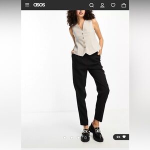 ASOS Smart Tapered Pants 8 Tall.